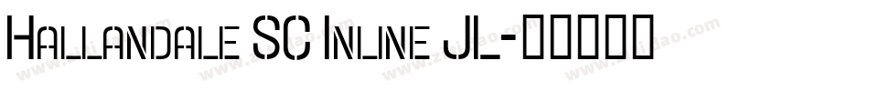 Hallandale SC Inline JL字体转换